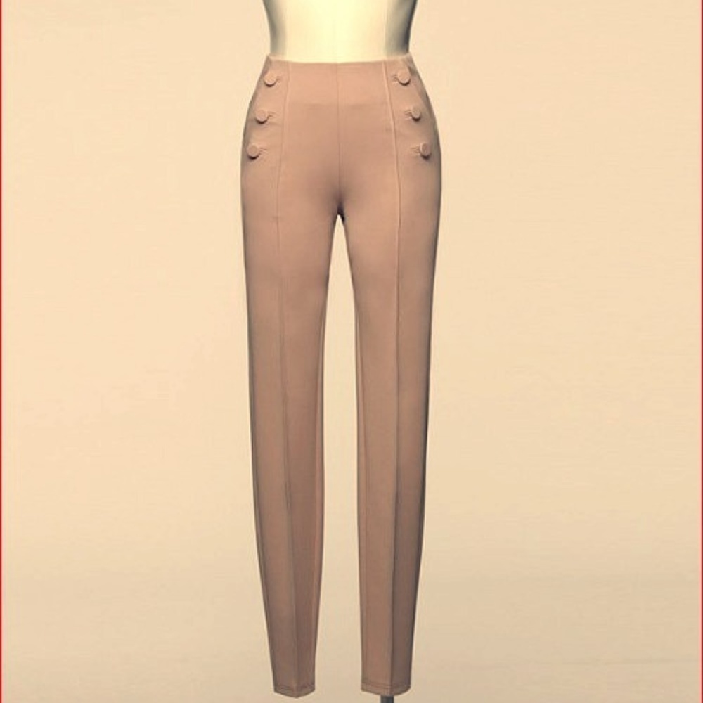 Button Trouser Leggings